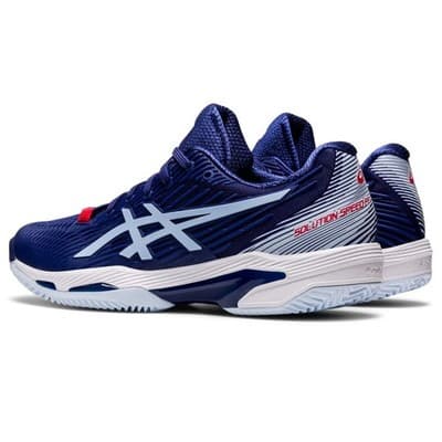 ASICS Women's Solution Speed FF 2 Clay Shoes PU Upper Dive Blue/Soft sky 7 M - Thumbnail 4