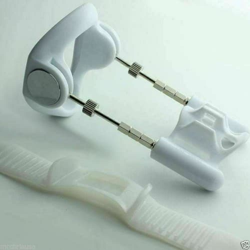 8" Hybrid Pro Silver Male Penis Extender Enlargement System Enlarger Stretcher - Thumbnail 4