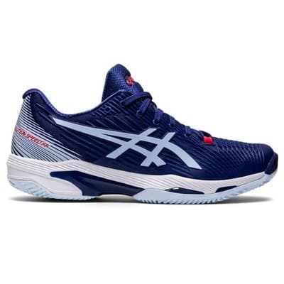 ASICS Women's Solution Speed FF 2 Clay Shoes PU Upper Dive Blue/Soft sky 7 M - Thumbnail 2