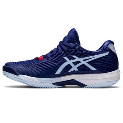 ASICS Women's Solution Speed FF 2 Clay Shoes PU Upper Dive Blue/Soft sky 7 M - Thumbnail 3