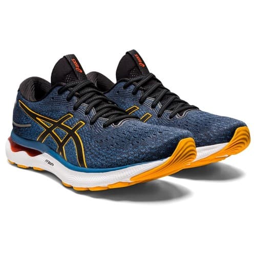 ASICS Gel Nimbus 24 Men's Running Shoes Azure/Amber Size 9.5 M - Image 1