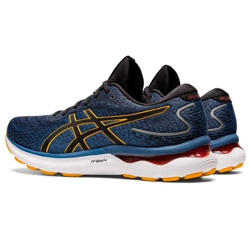 ASICS Gel Nimbus 24 Men's Running Shoes Azure/Amber Size 9.5 M - Thumbnail 4