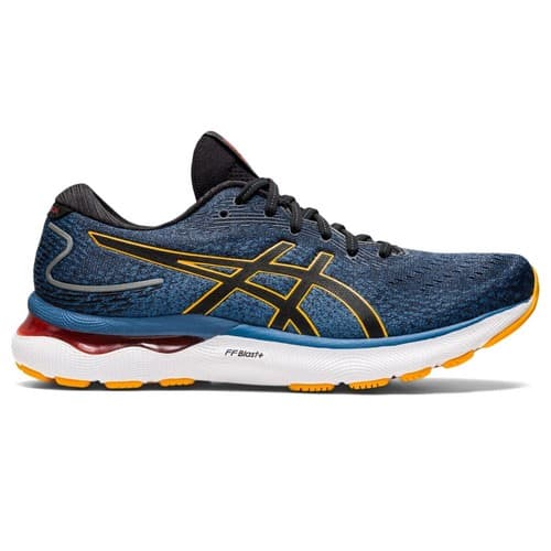ASICS Gel Nimbus 24 Men's Running Shoes Azure/Amber Size 9.5 M - Thumbnail 2