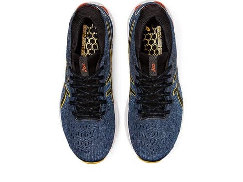 ASICS Gel Nimbus 24 Men's Running Shoes Azure/Amber Size 9.5 M - Thumbnail 6