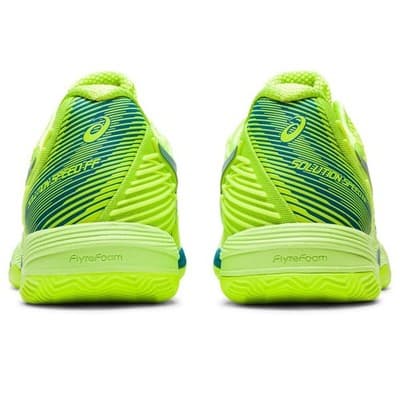 ASICS Women Solution Speed FF 2 Tennis Shoes Hazard Green/ Reborn Blue 8.5 B M - Thumbnail 5