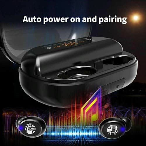 4000mAh Mini Wireless TWS Earphone Bluetooth Headphone IPX7 Waterproof Earbuds - Thumbnail 5
