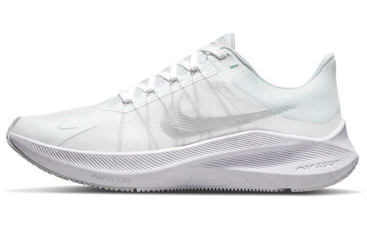Nike Womens Zoom Winflo 8 Beige Running Shoes White/Metallic Silver US Size 7.5 - Thumbnail 3