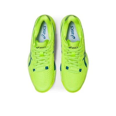 ASICS Women Solution Speed FF 2 Tennis Shoes Hazard Green/ Reborn Blue 8.5 B M - Thumbnail 6