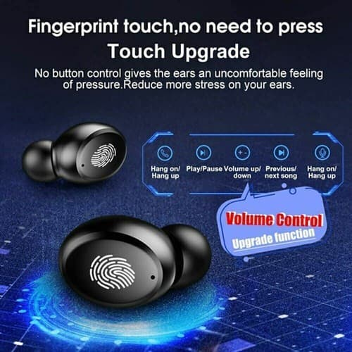 4000mAh Mini Wireless TWS Earphone Bluetooth Headphone IPX7 Waterproof Earbuds - Thumbnail 6