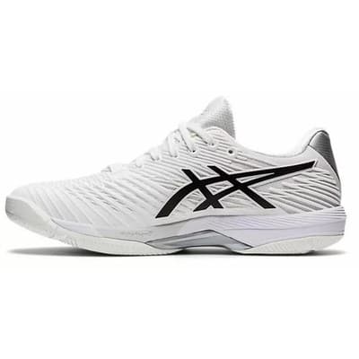 ASICS Men's SOLUTION SPEED FF 2 Tennis Shoes in White/Black 8.5 M - Thumbnail 4
