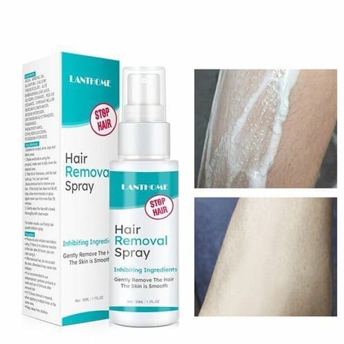 Women's Natural Stop Hair Growth Inhibitor Remover Hair Removal Spray Cream 50ml - Thumbnail 6
