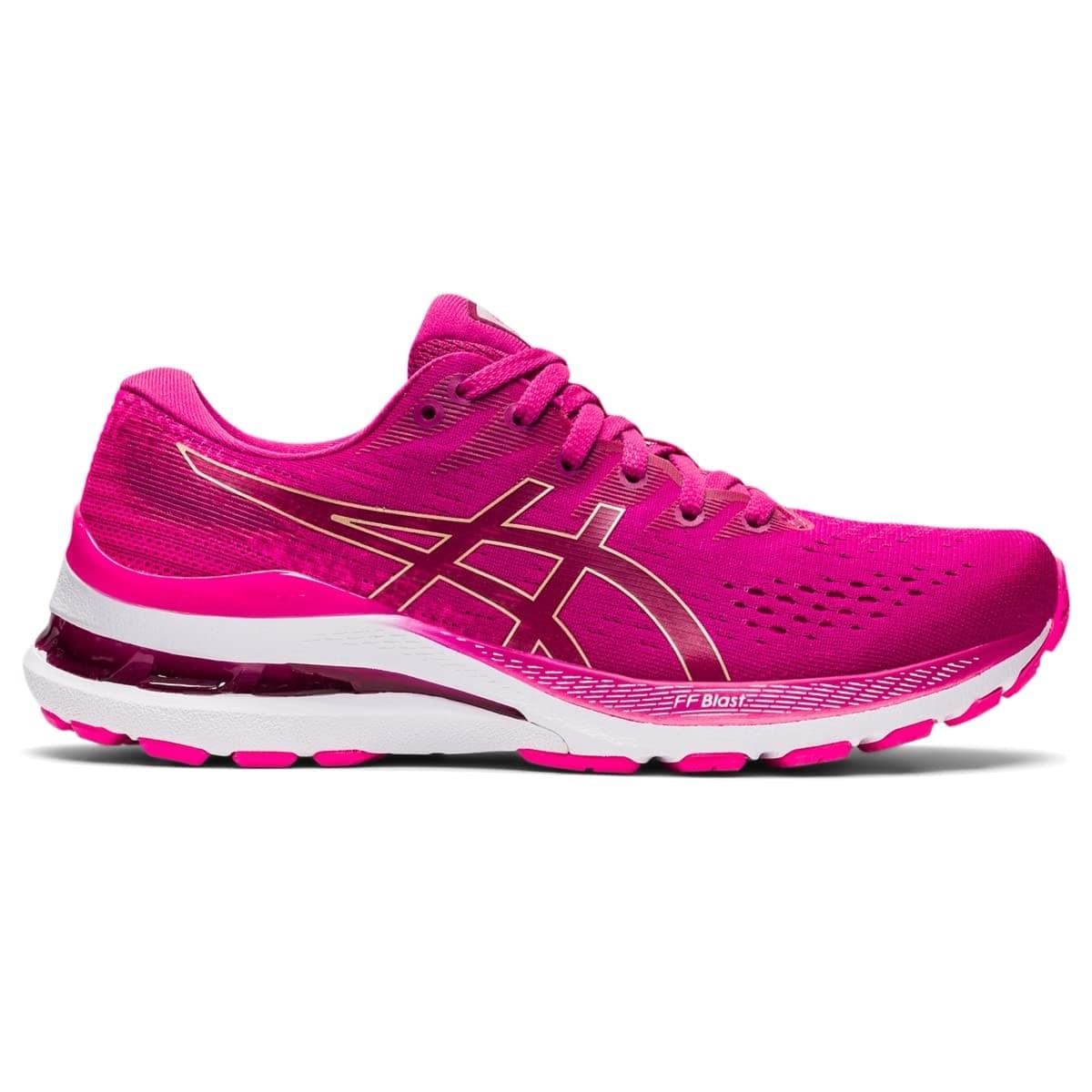 ASICS Gel-Kayano 28 Women's Running Shoes, Fuchsia RED/Pink GLO 8 M - Thumbnail 2