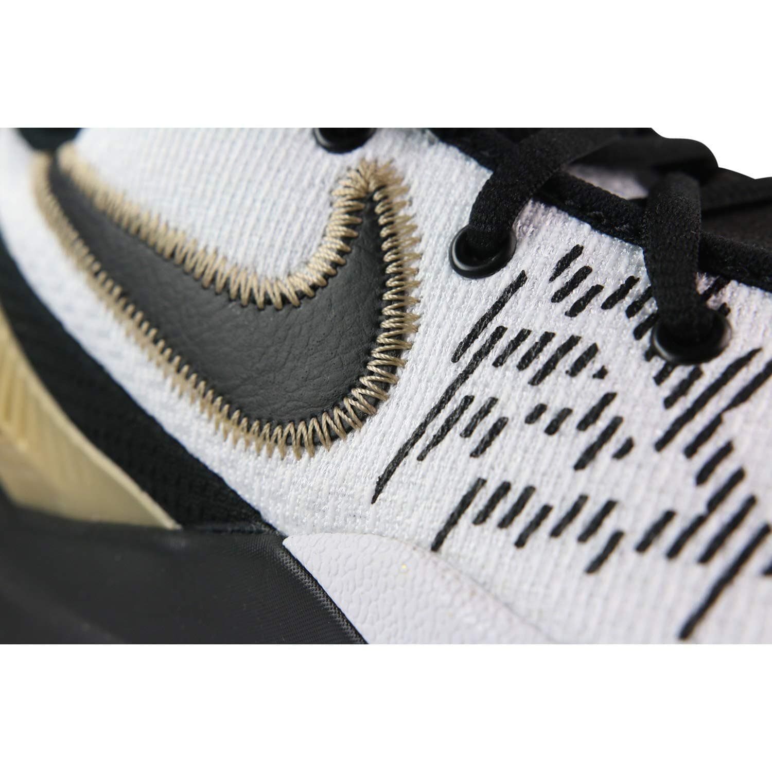 NIKE Men's Kyrie Flytrap 2 Basketball Shoes, White Gold Black Size 10.5 US - Thumbnail 5