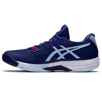 ASICS Women Solution Speed FF 2 Tennis Shoes PU Upper Dive Blue/Soft Sky 8.5 B M - Thumbnail 3