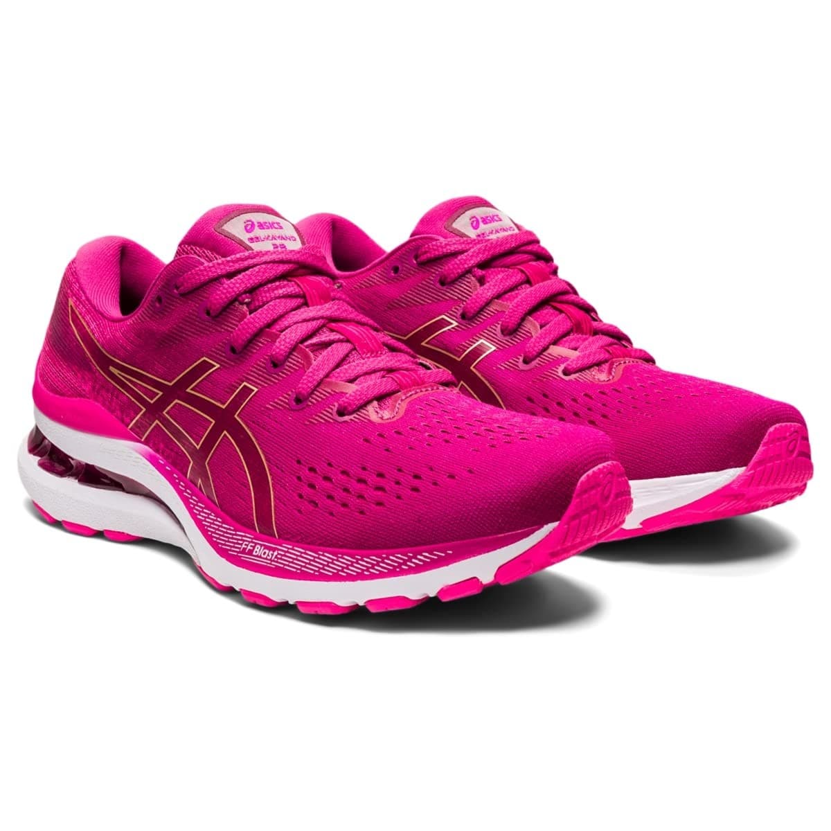ASICS Gel-Kayano 28 Women's Running Shoes, Fuchsia RED/Pink GLO 8 M - Image 1