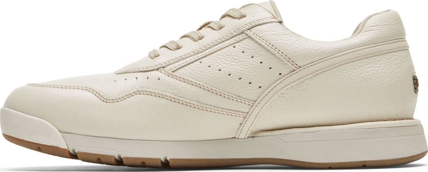 Man's Sneakers Shoes Rockport ProWalker M7100 Plus Off-White Leather 10.5 M - Thumbnail 2