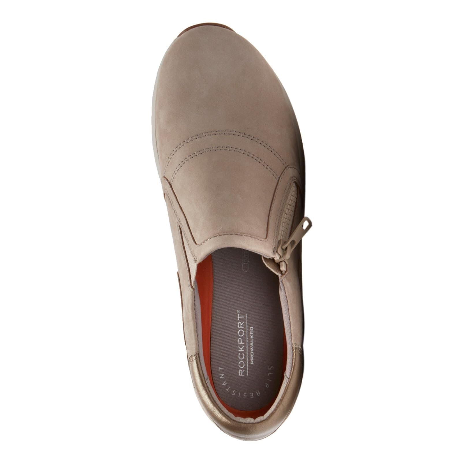 Rockport Trustride Womens Slip On Shoes Nubuck Taupe Size 9.5 M - Thumbnail 3