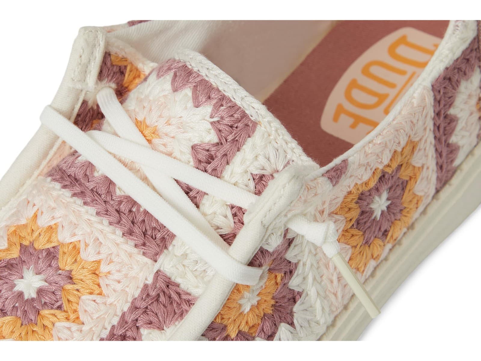 Hey Dude Wendy Cottage Crochet Flower Women’s Shoes Loafer Pink Size 11 Slip On - Thumbnail 5