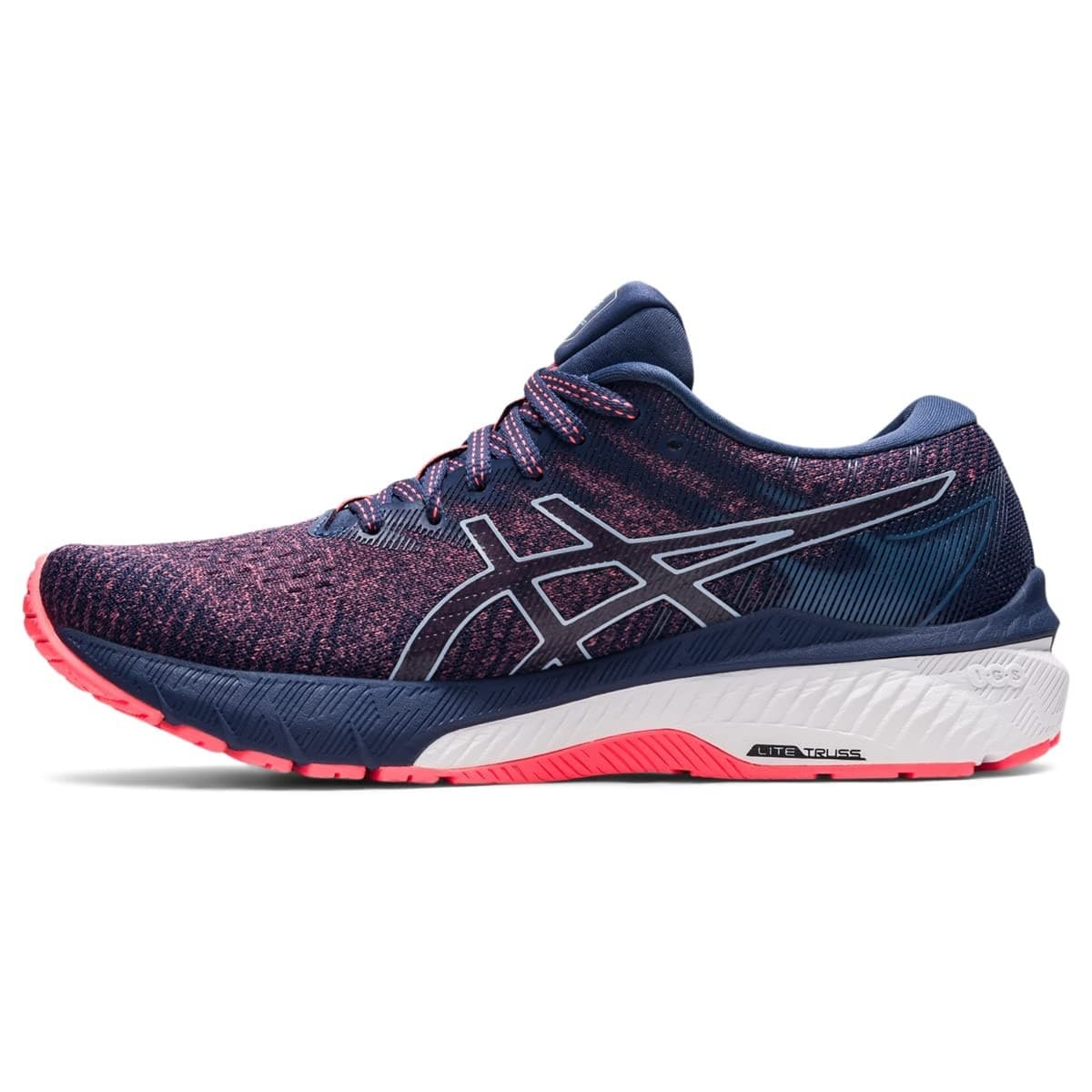 ASICS Women's GT-2000 10 Running Shoes, Blazing Coral/Thunder Blue Size 9 M - Thumbnail 3
