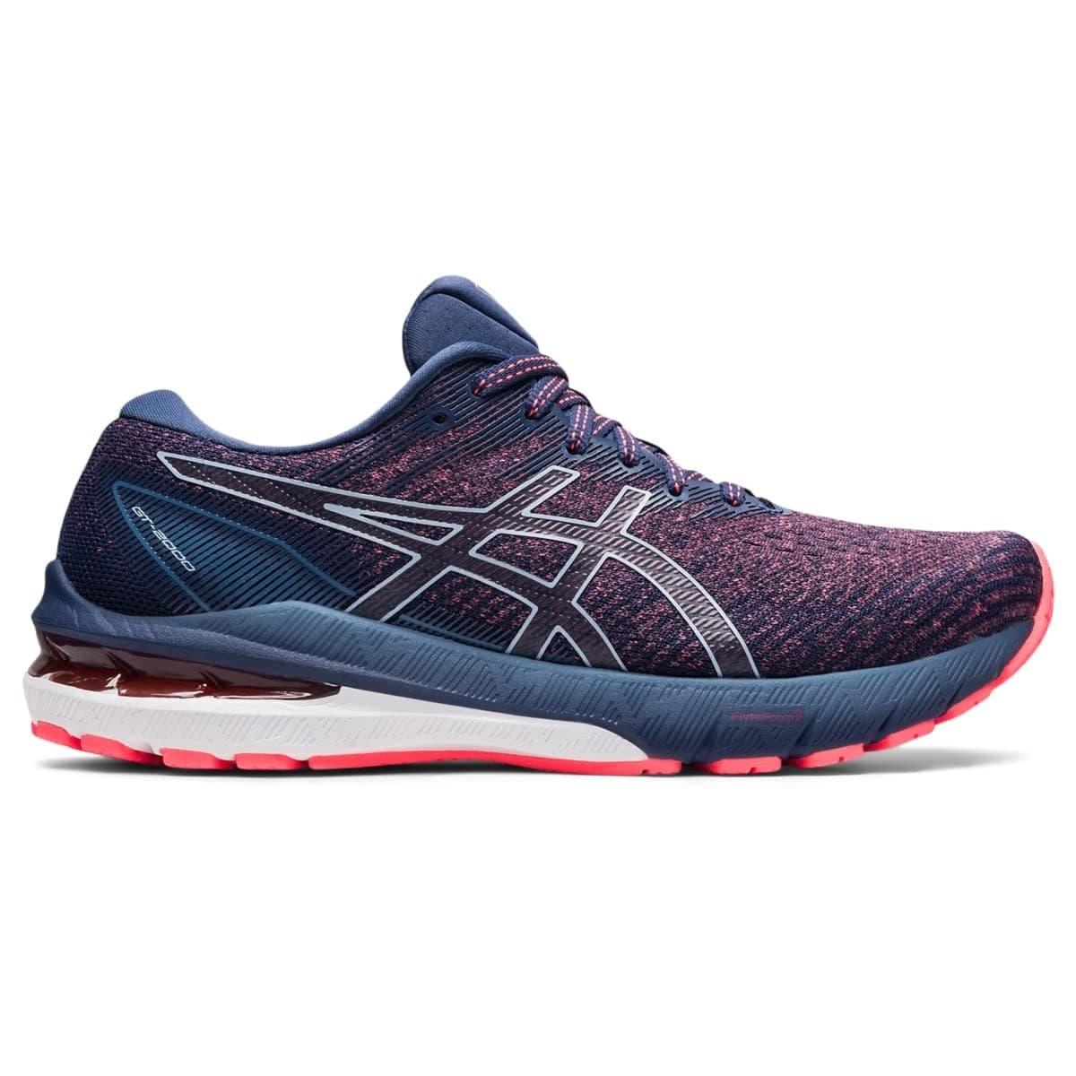 ASICS Women's GT-2000 10 Running Shoes, Blazing Coral/Thunder Blue Size 9 M - Thumbnail 2