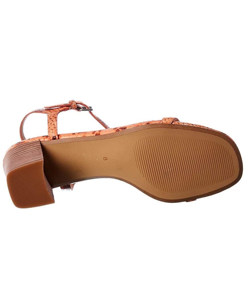 Madewell Bare Heeled Sandals Sweet Tulip Snake Leather Size 8 M - Thumbnail 4