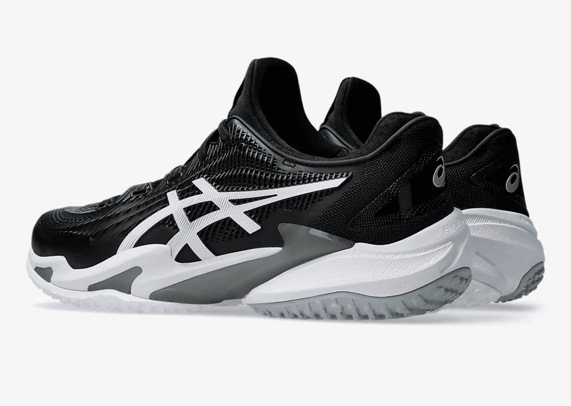 Asics Court FF 3 OC Men's Shoes White Black 1041A369 Size 9 US - Thumbnail 4
