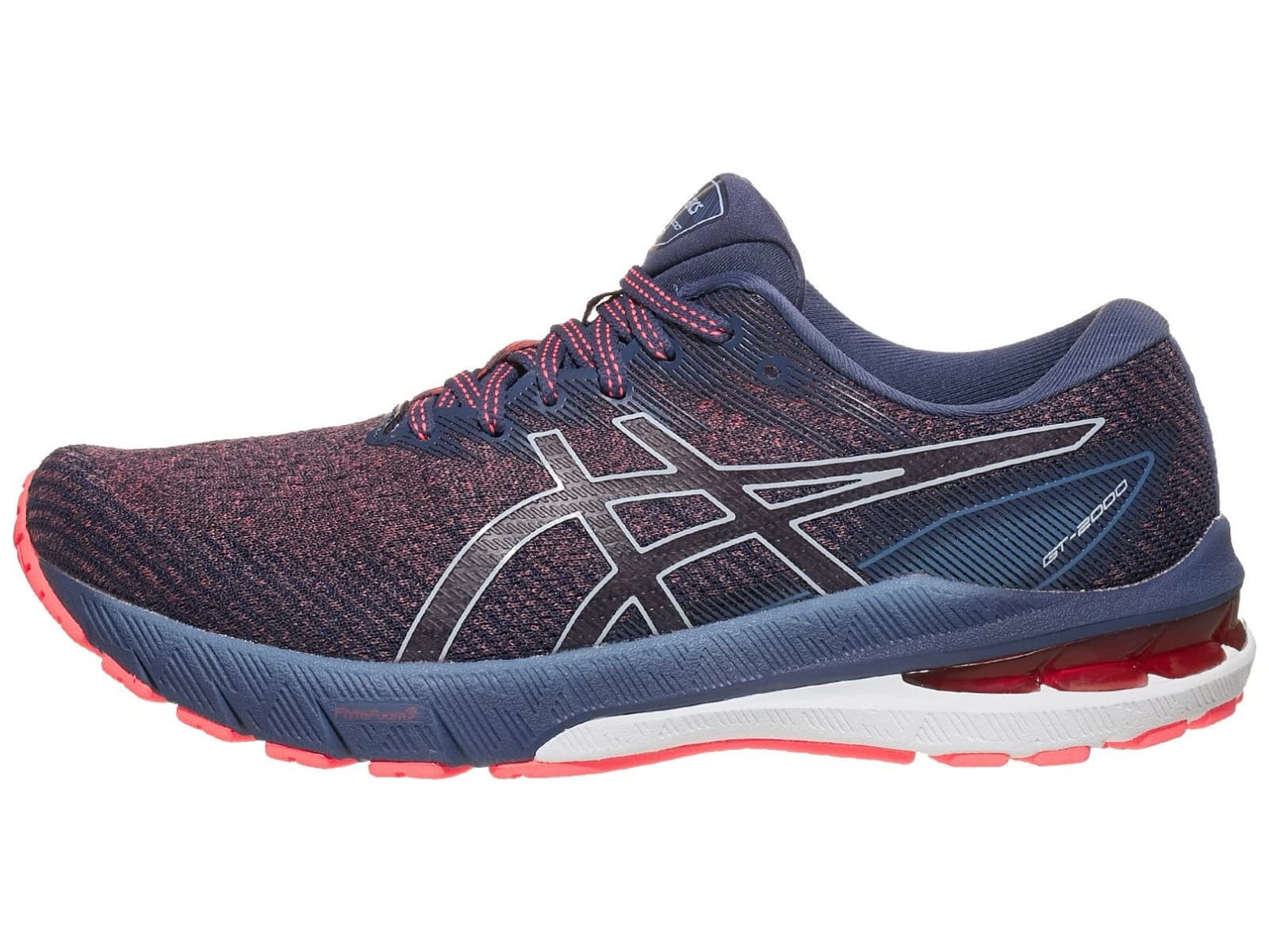 ASICS Women's GT-2000 10 Running Shoes, Blazing Coral/Thunder Blue Size 9 M - Thumbnail 4