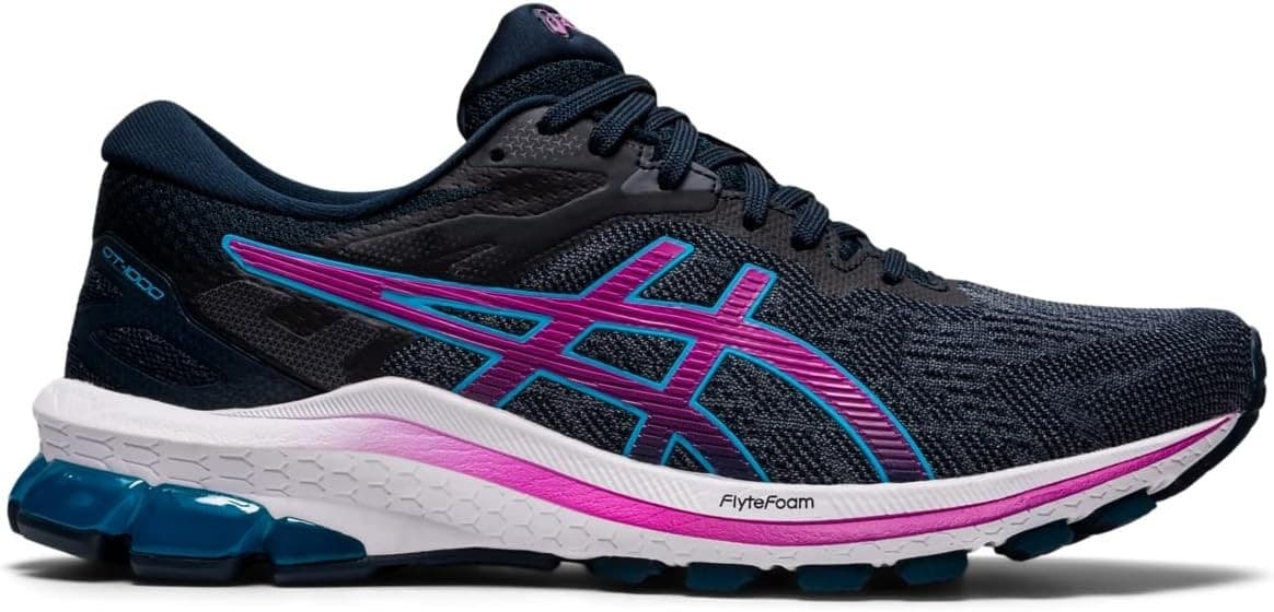 ASICS GT-1000 9 Women's Running Shoes Size 9 WIDE French Blue/Digital Grape - Thumbnail 2