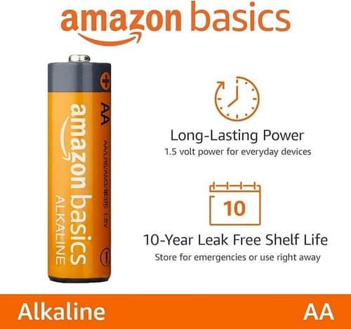 Amazon Basics 192 Pack AA High-Performance Alkaline Batteries, 10-Year Shelflife - Thumbnail 2