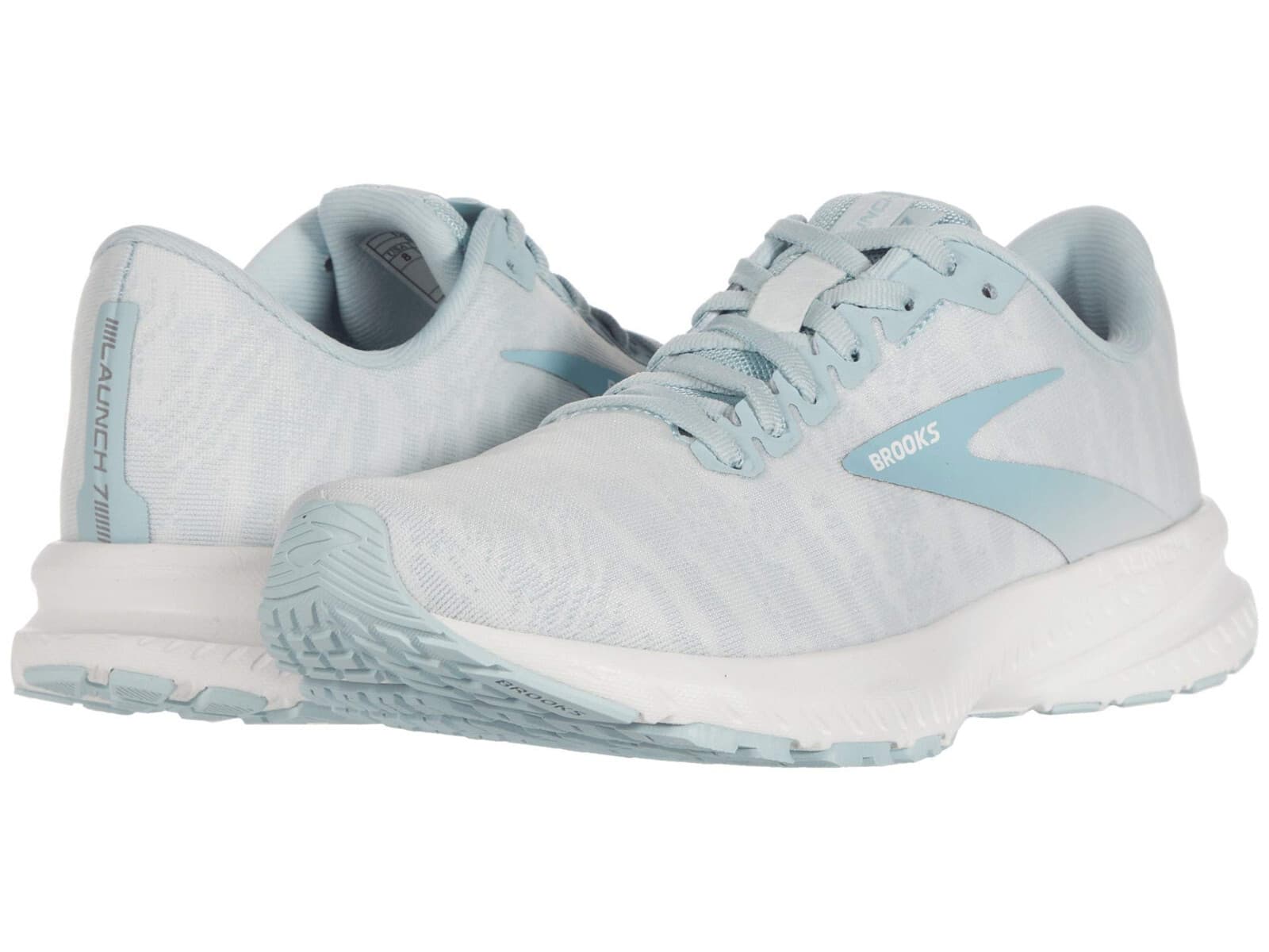 Brooks Womens Launch 7 Running Shoes Winter/Blue/White 8 B M - Image 1