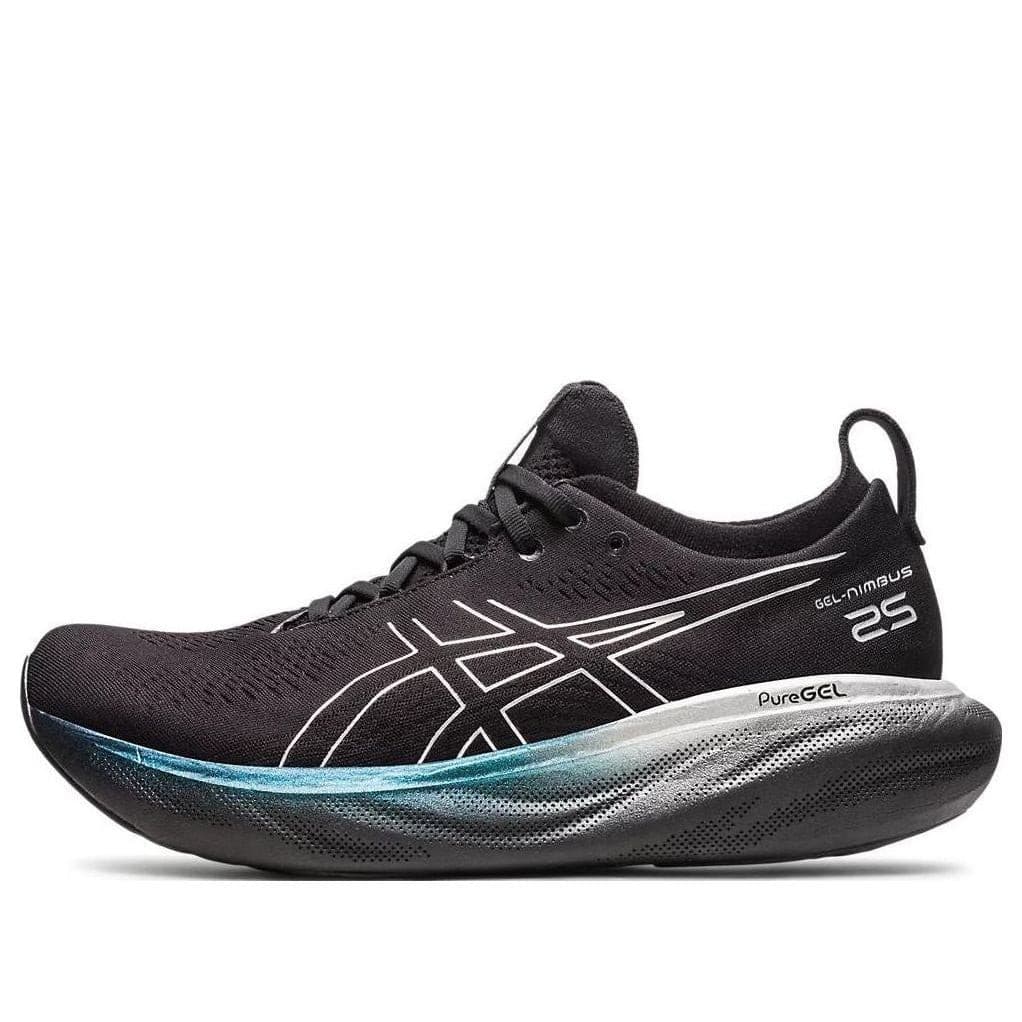 Asics GEL-Nimbus 25 platinum Women's 9.5M Running shoes lowtop Black pure silver - Thumbnail 3