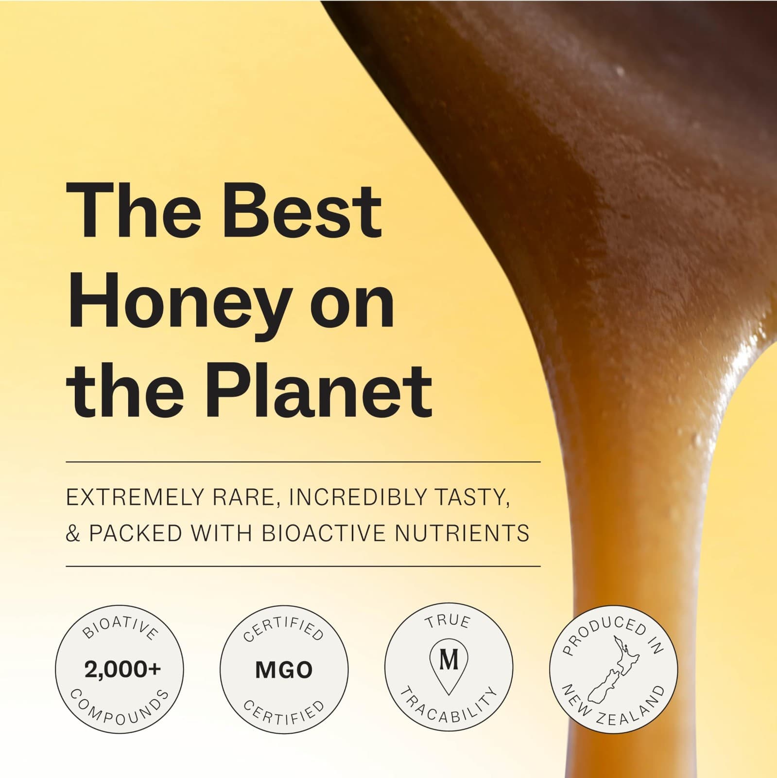 2 Pack Raw Manuka Honey MGO 50+, New Zealand Honey, Non-Gmo, 3Rd-Party Tested, - Thumbnail 6