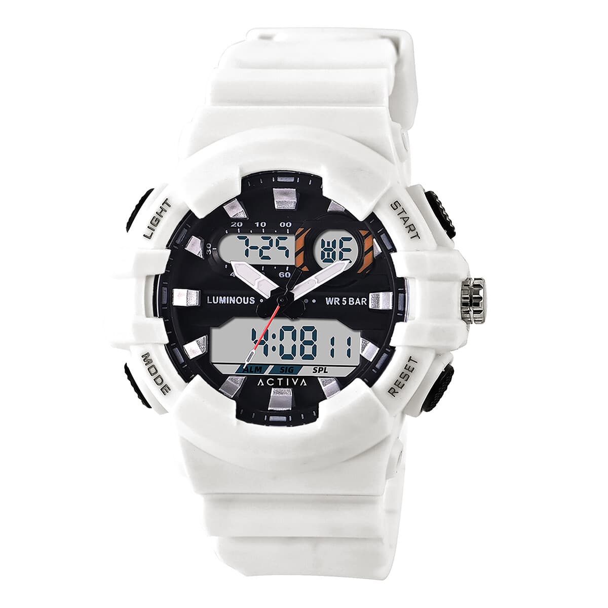 Activa Pixel X Invicta Digital Men's Watch Luminous ,Light analog - 50mm. White - Thumbnail 2