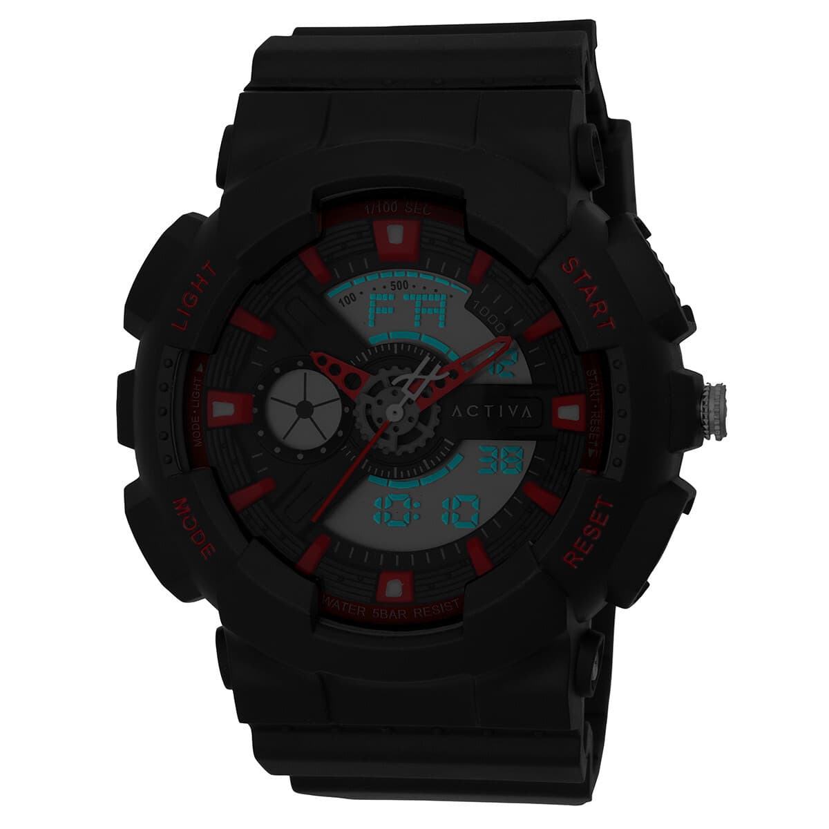 Activa Pixel X Invicta Digital Men's Watch - 50mm. Black (ACW498-001) - Thumbnail 3