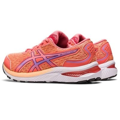 ASICS Kid's Gel-Cumulus 24 Grade School Running Shoes, Papaya/Dusty Purple 6 B - Thumbnail 4