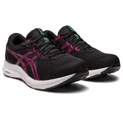 ASICS Women's Gel-Contend 8 Running Shoes, Black/Pink Rave Size 9.5 - Image 1
