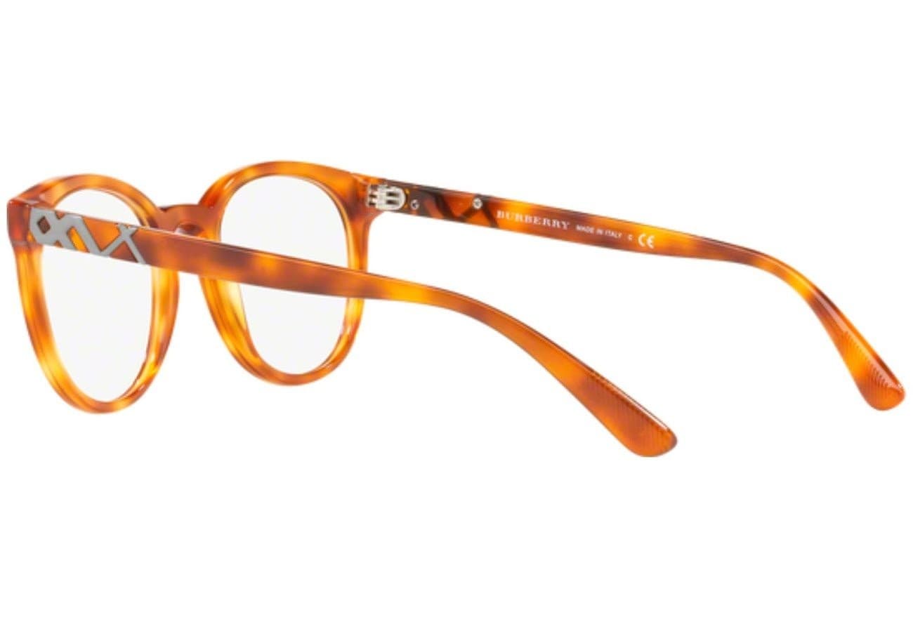 Burberry BE2250 Eyeglass Frames 3054-51 Light Havana 51-20-145 - Thumbnail 4