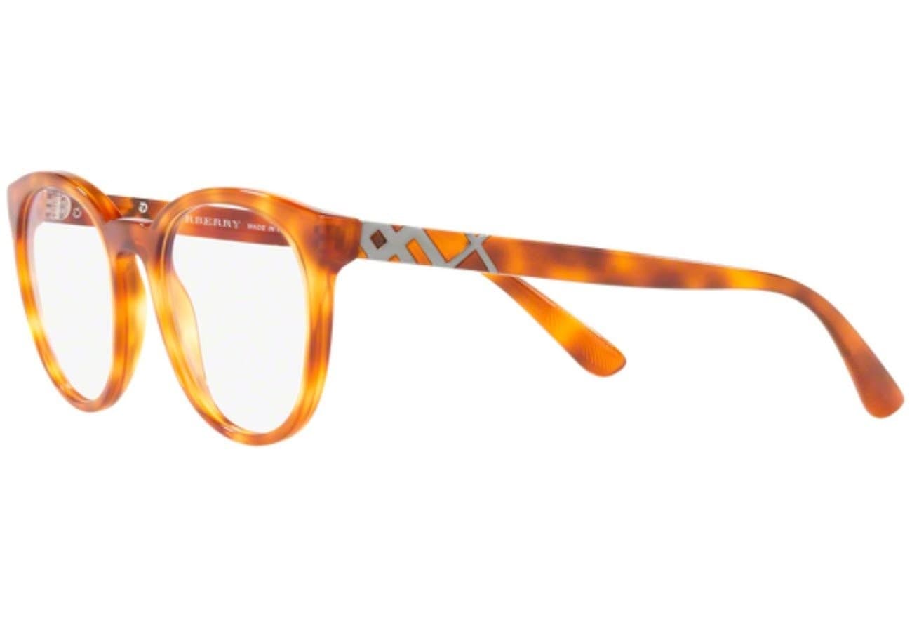 Burberry BE2250 Eyeglass Frames 3054-51 Light Havana 51-20-145 - Thumbnail 3