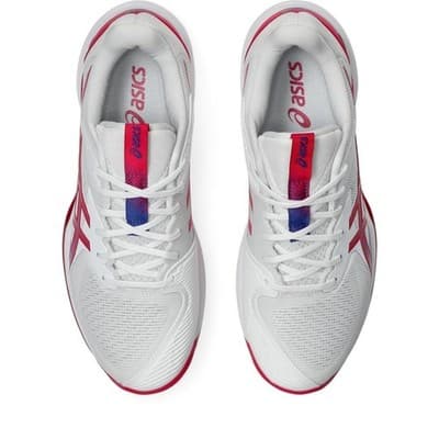 ASICS Women Solution Speed FF 3 Clay Shoes PU Upper White/Bright Rose 8.5 B - Thumbnail 6