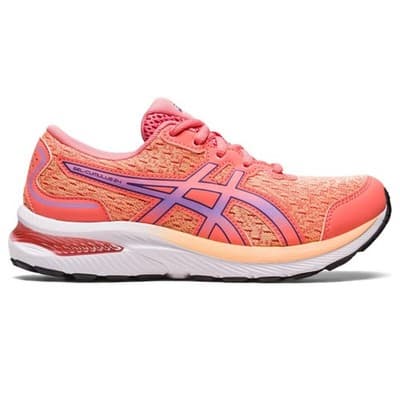 ASICS Kid's Gel-Cumulus 24 Grade School Running Shoes, Papaya/Dusty Purple 6 B - Thumbnail 2