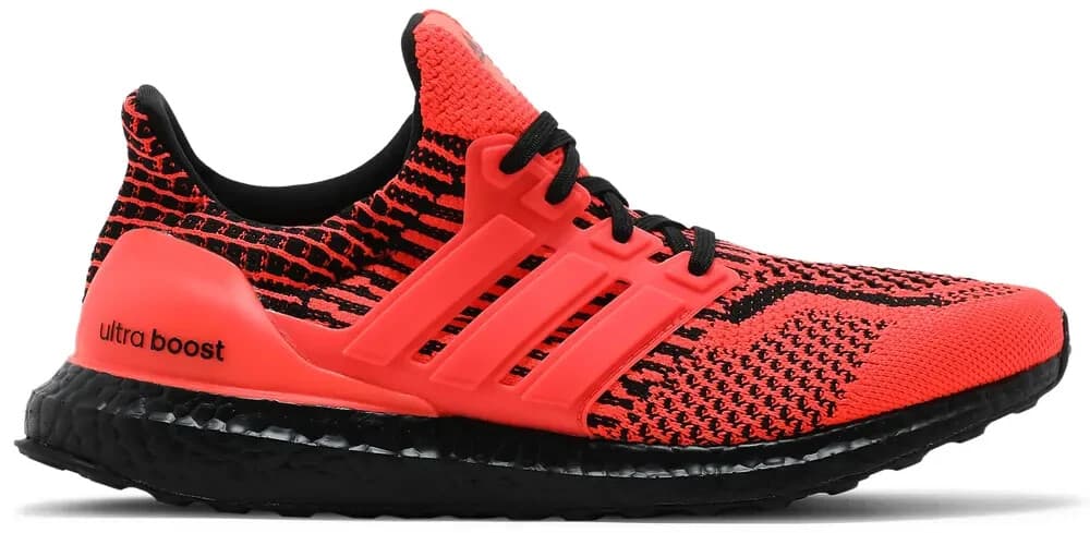 adidas Mens UltraBoost 5.0 DNA Running Shoes Solar Red/Black 9 M - Thumbnail 2