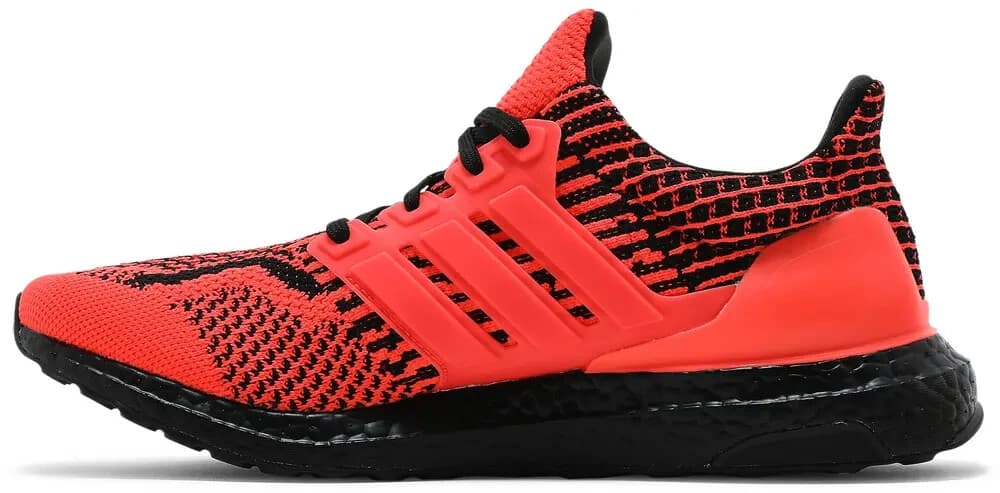 adidas Mens UltraBoost 5.0 DNA Running Shoes Solar Red/Black 9 M - Thumbnail 3