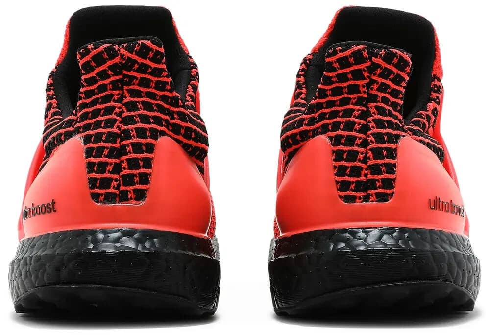 adidas Mens UltraBoost 5.0 DNA Running Shoes Solar Red/Black 9 M - Thumbnail 5