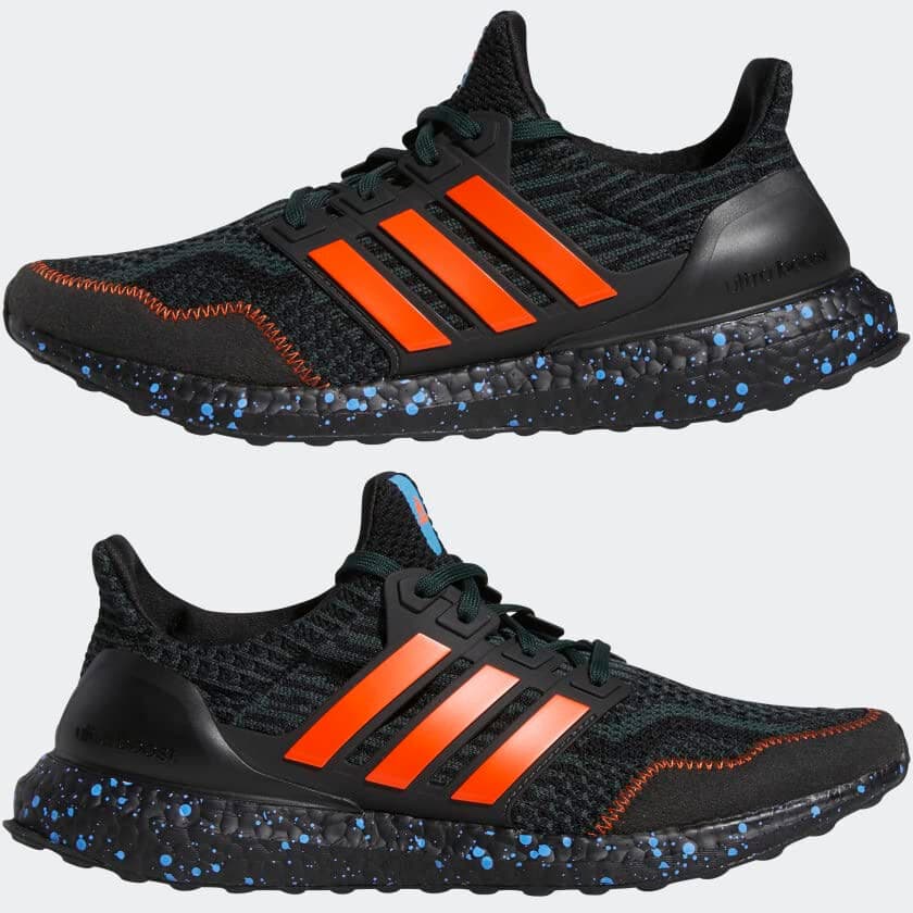 ADIDAS ULTRABOOST 5.0 DNA MEN'S Running shoes Black Green Orange size 9 New - Image 1