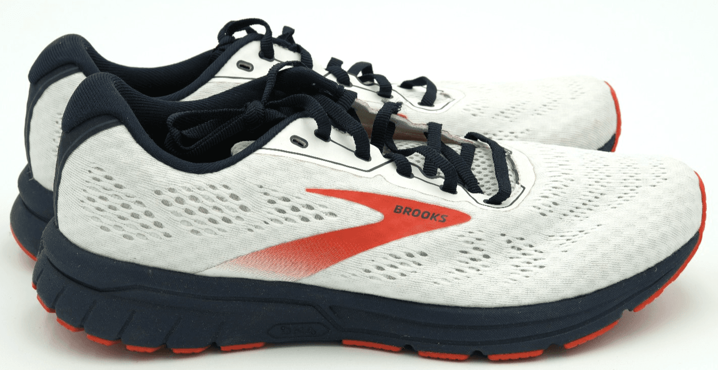 Brooks Anthem 4 Men's Running Shoes White/Navy/Red Clay 10 D (M) - Thumbnail 2