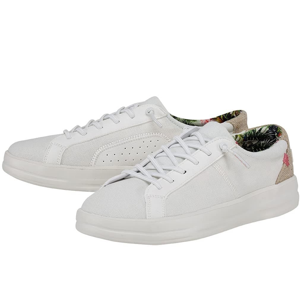 Hey Dude Karina Natural Coconut White Womens Size 9 Slip on Shoes Sneakers - Image 1