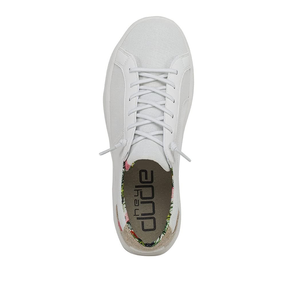 Hey Dude Karina Natural Coconut White Womens Size 9 Slip on Shoes Sneakers - Thumbnail 6