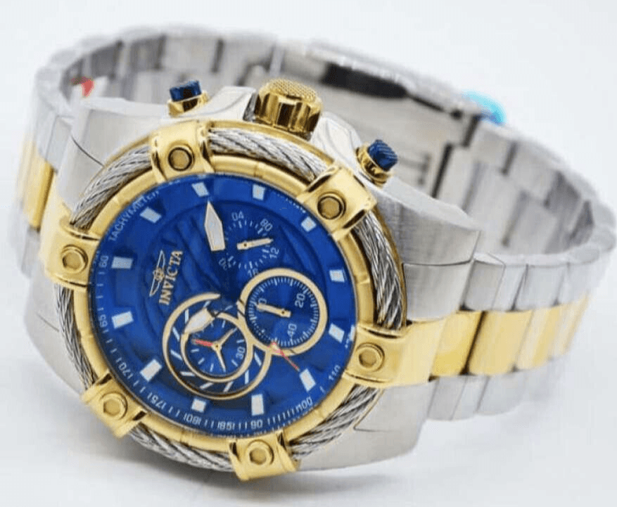 Invicta Men's 'Bolt' Quartz Chronograph Stainless Steel Casual Watch - Thumbnail 2