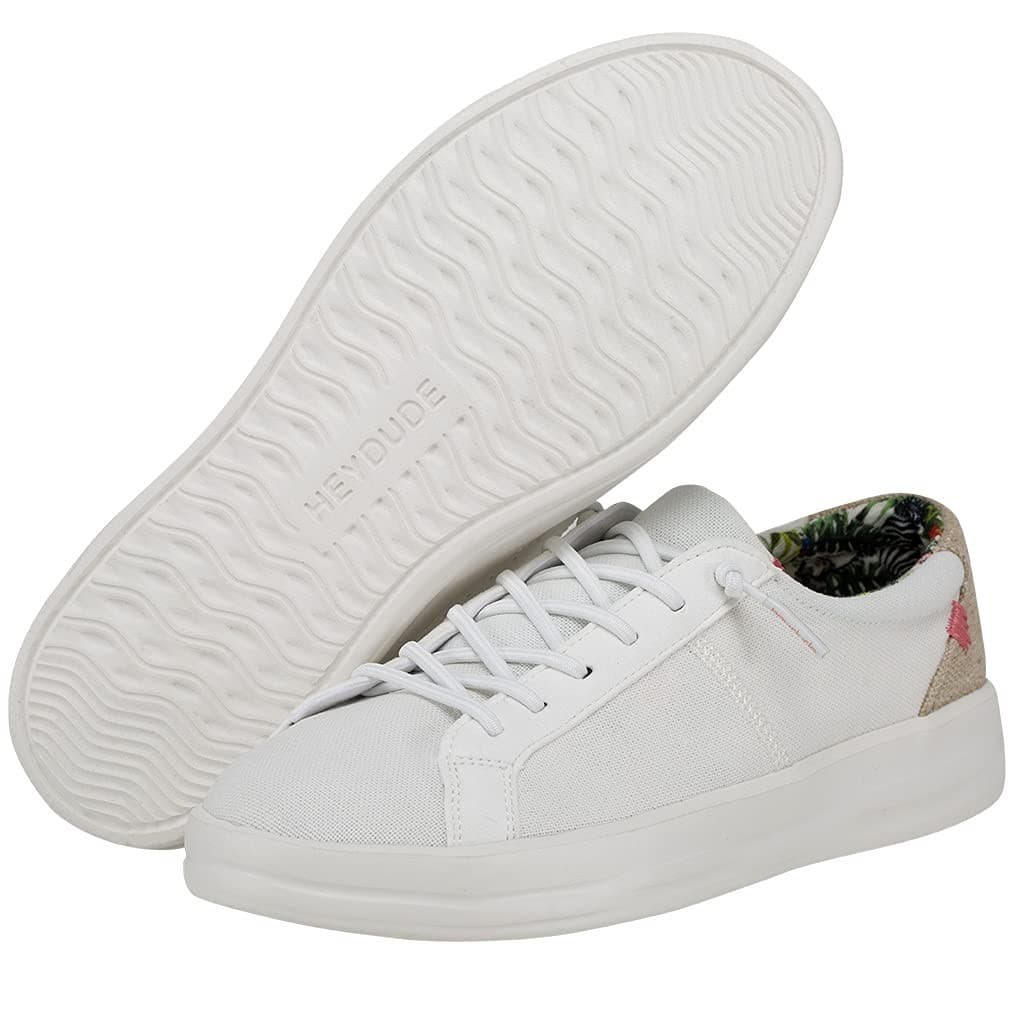 Hey Dude Karina Natural Coconut White Womens Size 9 Slip on Shoes Sneakers - Thumbnail 2
