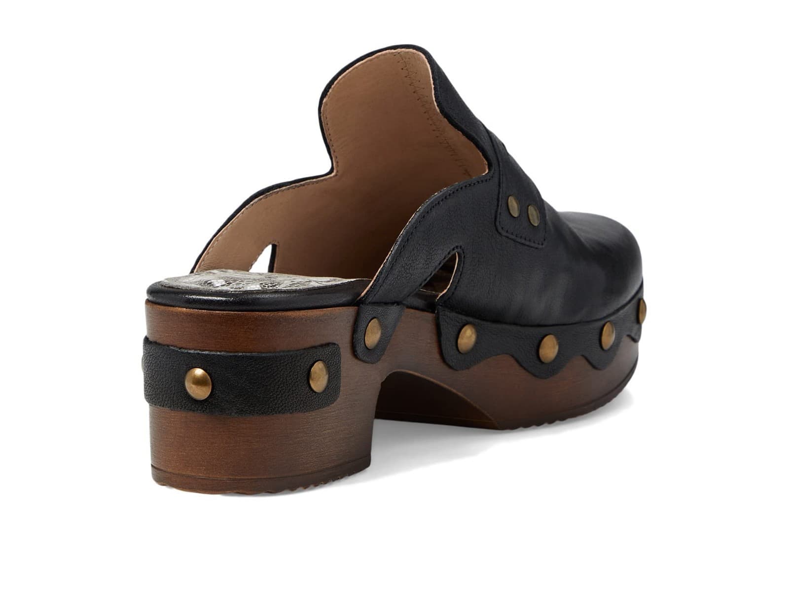 Eric Michael Women's Black Leather Clogs Delphi Size 10-11 US - 41 EU Medium - Thumbnail 4